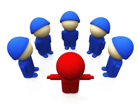 Die Truppe Blau Rot 01