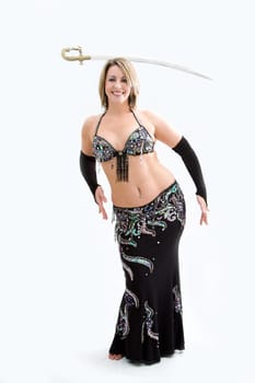 beautiful belly dancer performer face