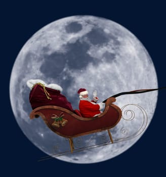 Full Moon Santa