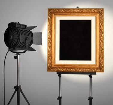 Spotlit Picture Frame