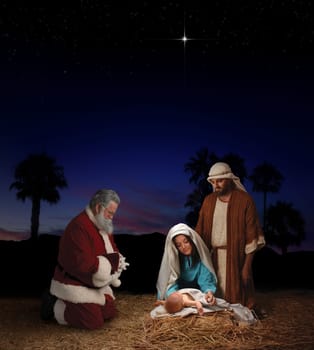 Christmas Nativity with Wise Men