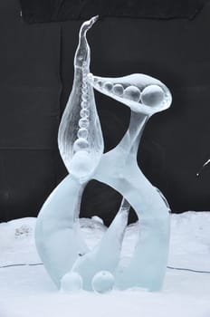 Abstract Ice Sculpture Art in Alaska