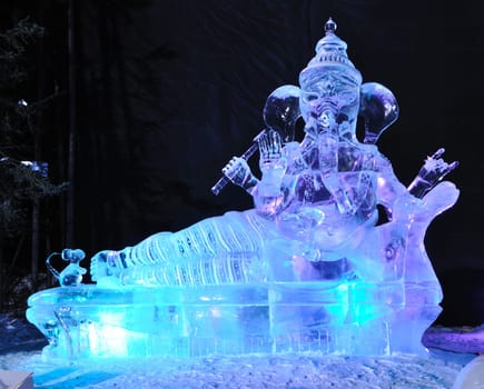 Theres No Place Like Om Ice Sculpture