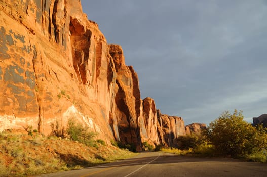 Wall Street Cliff near Moab