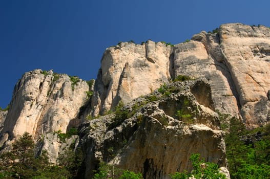 Bizarre rock formations in the Tarn Gorges area,Aveyron,France