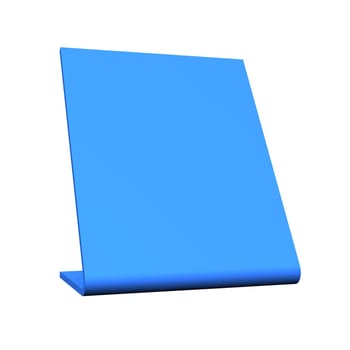 3D Blank Table Sign - Blue