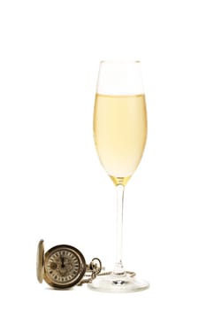 Champagne pocket watch