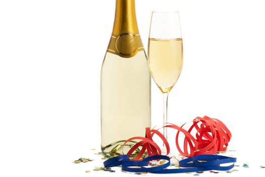 Champagne Bottle Streamers Confetti