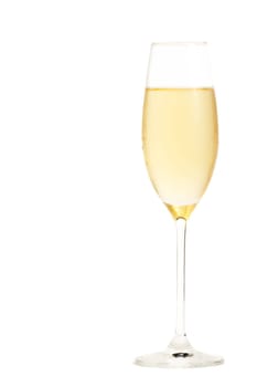 Cold glass with champagne