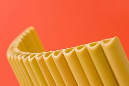 Pan flute on red