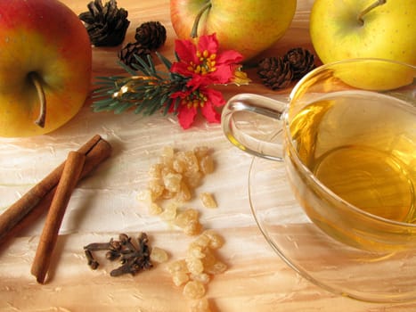 Tea punch with Christmas spices