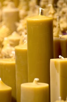 Beeswax candles
