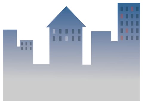 Silhouette of building