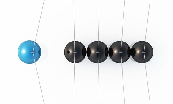 Swing from above - blue black
