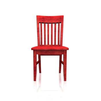 The Red Wooden Chair
