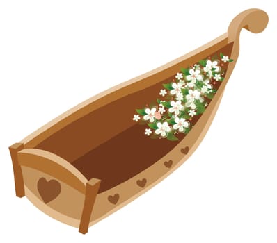 boat and flower