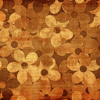 Grunge floral background