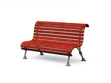 The Old Park Bench Red 02