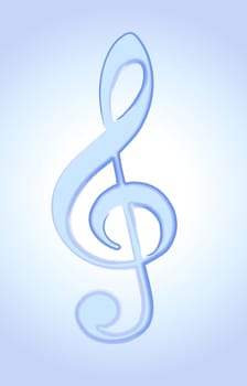 Watercolor - Music - clef