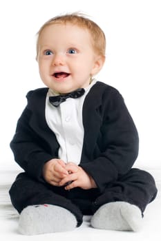 Chic child in tailcoat