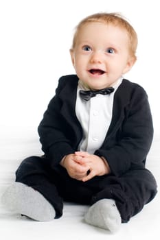 Chic child in tailcoat
