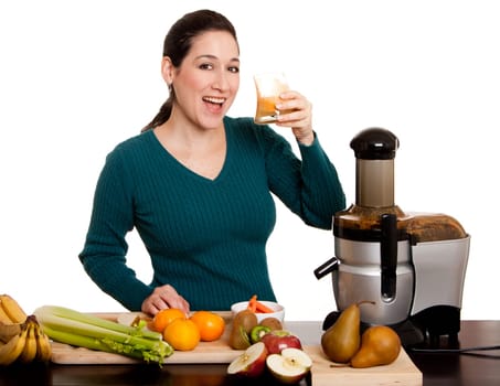 Freshly squeezed organic fruit juice