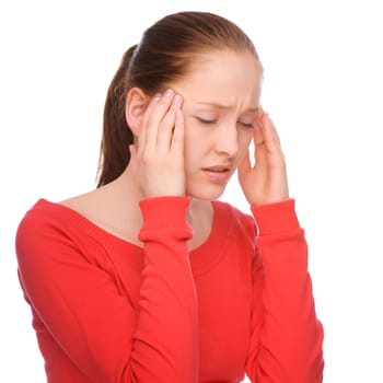 Woman with headache