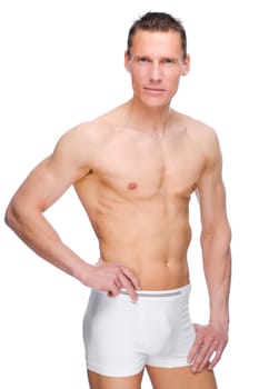 Young man with underwear