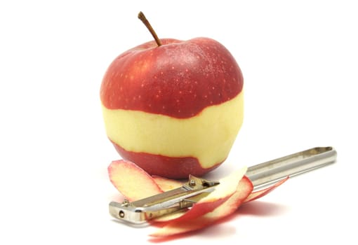 Peel the apple