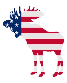 Moose USA flag