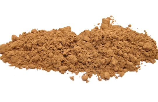 Carob on white