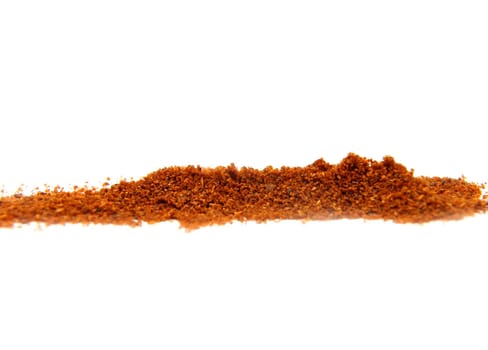 Cayenne pepper on white