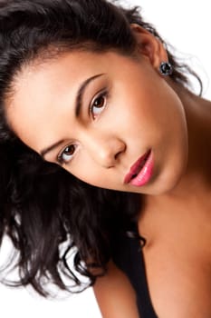 Hispanic female beauty face