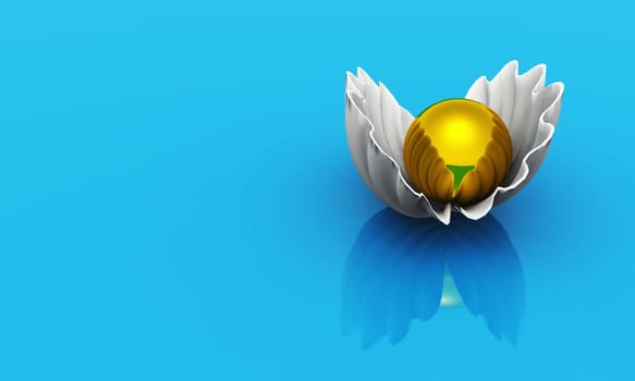 Gold Pearl - blue back
