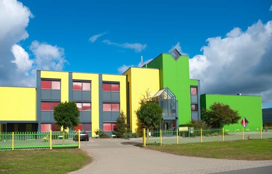 colorful office building