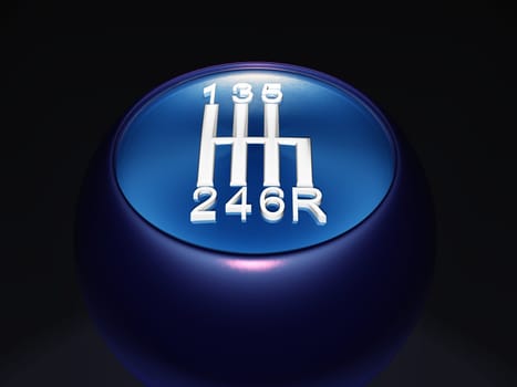 3D Gear Shift Knob - The Blue Clutch