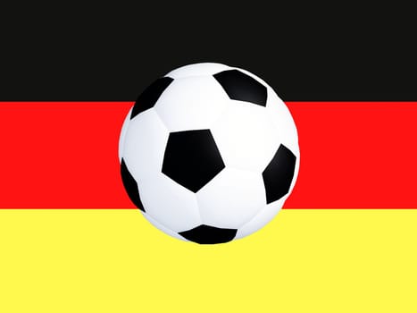 Football on the German flag 23