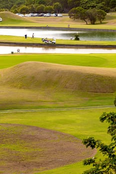 Golf place with nice green