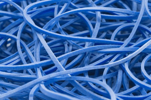 Blue Rubber Bands Background