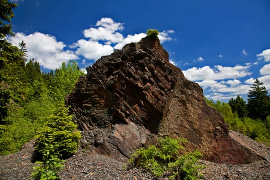 Slate quarry in the Slate Mountains ....