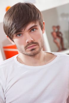 man in white shirt