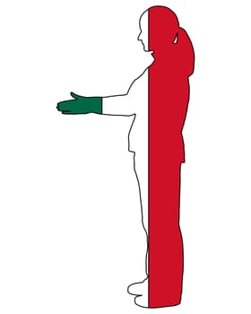 Mexican handshake