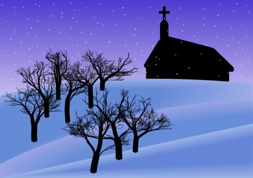 Christmas Evening Background