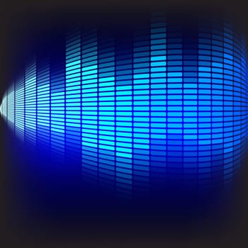 Abstract Background  - Blue Equalizer
