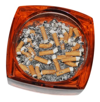 Cigarettes stubs in Ashtray