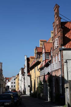 House facades in the old town
