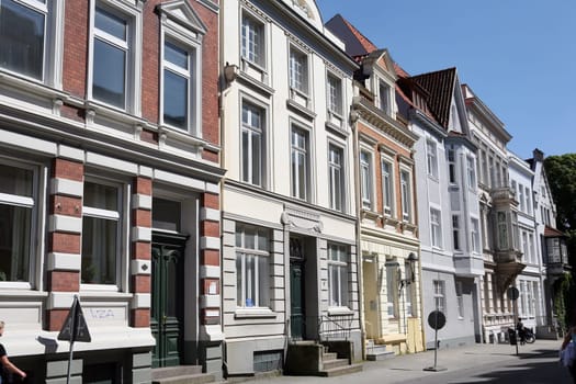House facades in Wohnstraße