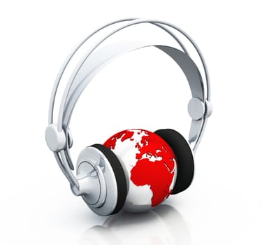 3D - Music 4 the World - red silver