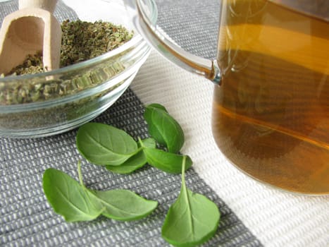 Tea with marjoram