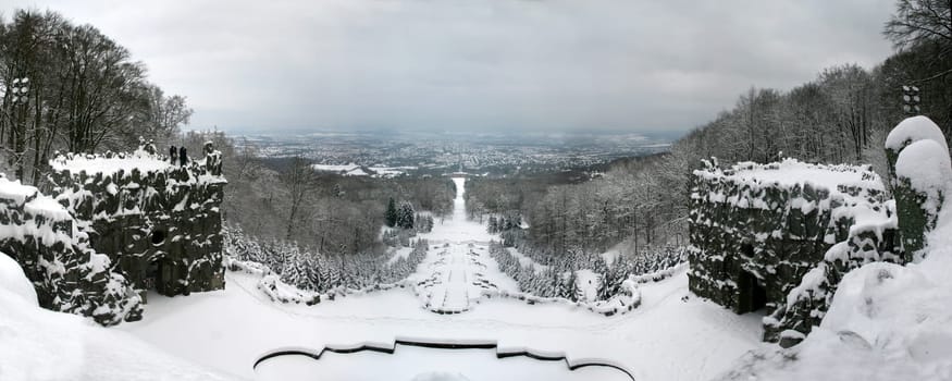 Panorama of Kassel and Bergpark